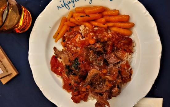 Hearty dinner in Rifugio