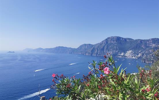 Views from Praiano to Positano and Capri