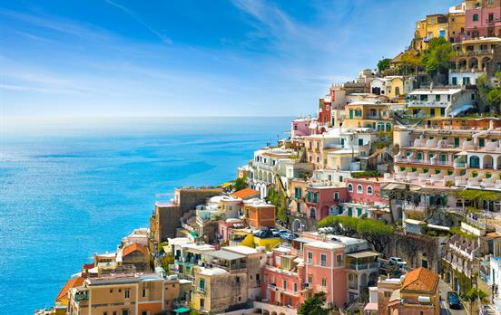 Die Häuser von Positano