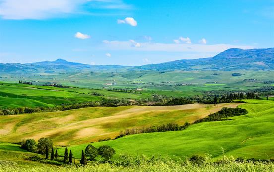 Rolling Tuscan landscape