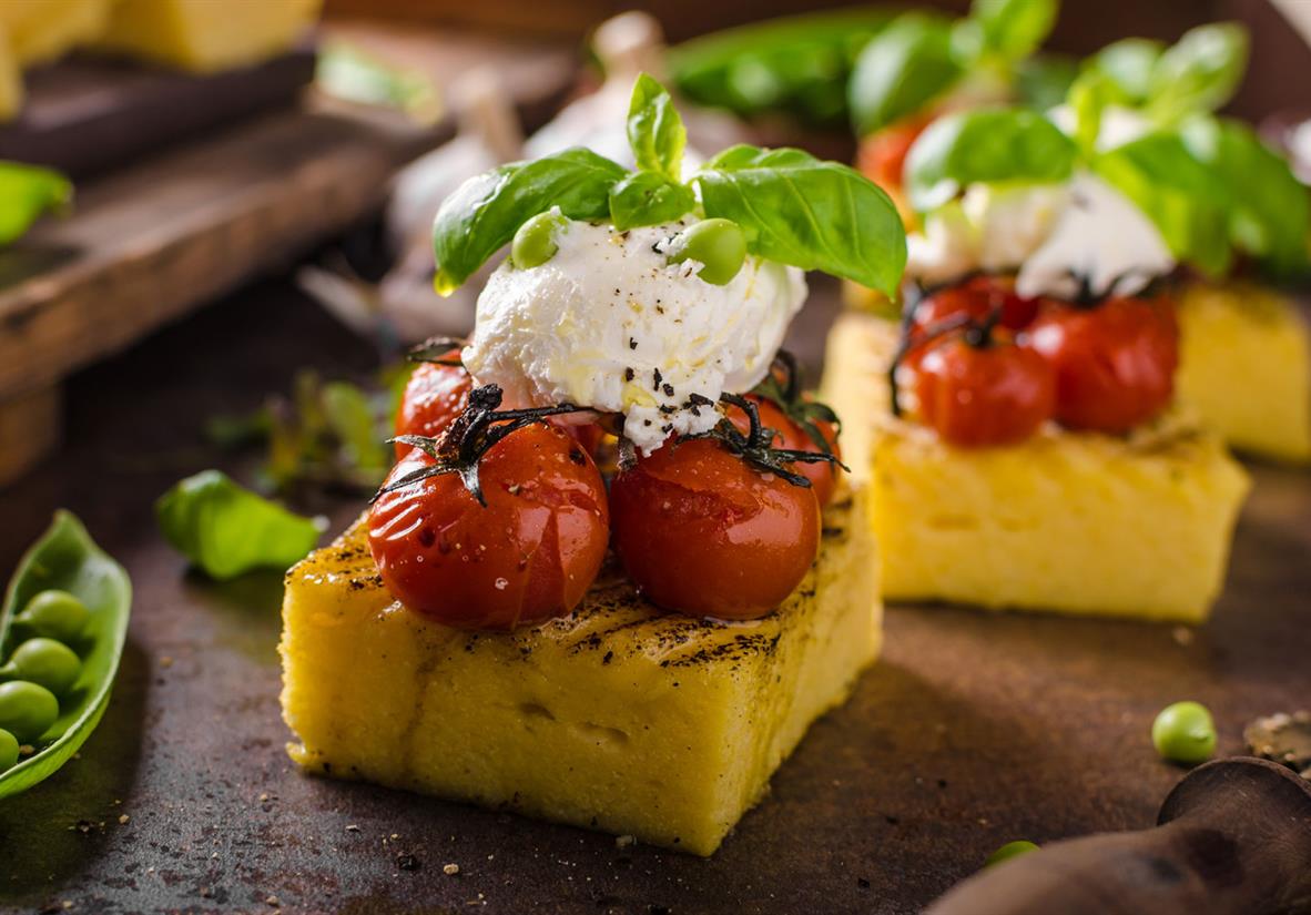 Delicious local polenta