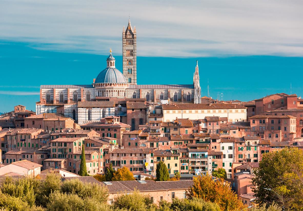 Blick auf Siena