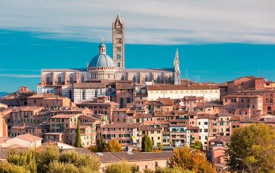 Blick auf Siena