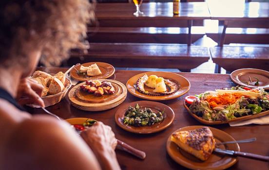 Genießen Sie galicische Spezialitäten.