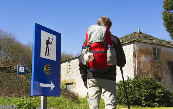 Pilger auf dem Jakobsweg