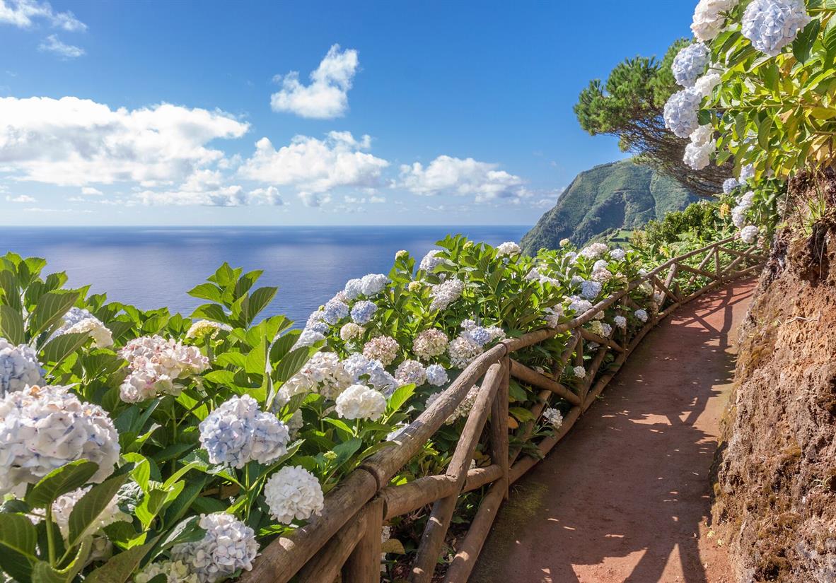 Coastal trails in beautiful Azores