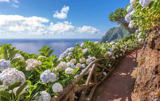 Coastal trails in beautiful Azores