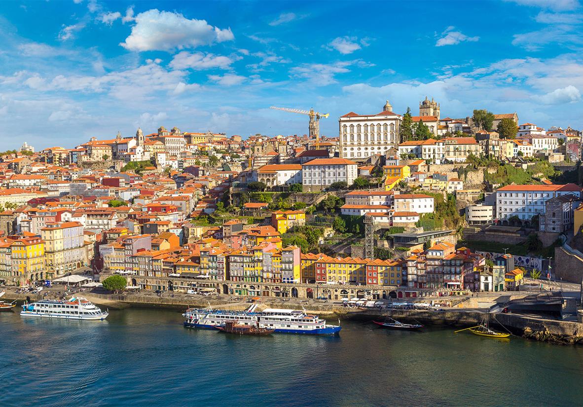 Start in the coastal city of Porto