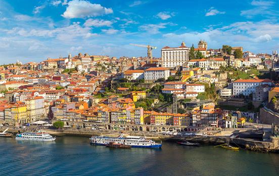 Start in the coastal city of Porto