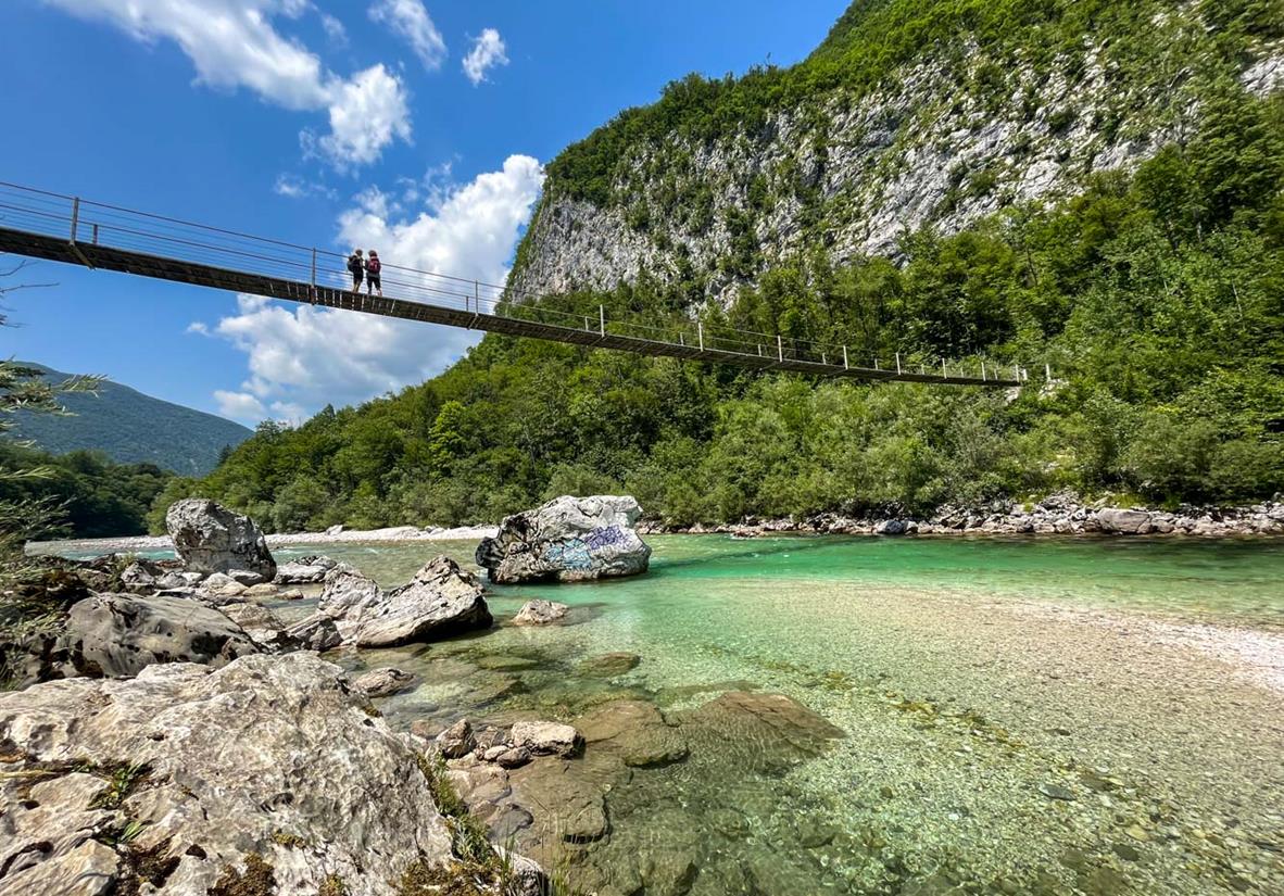 Brücke über die Soca