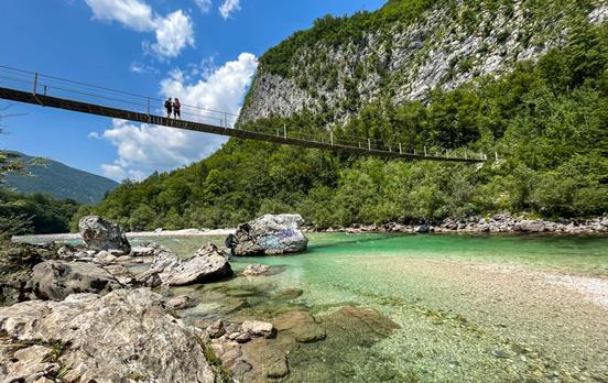 Brücke über die Soca
