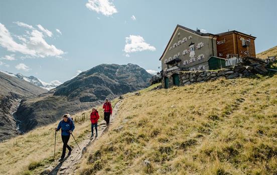 Abstieg vom Hochjoch Hospitz