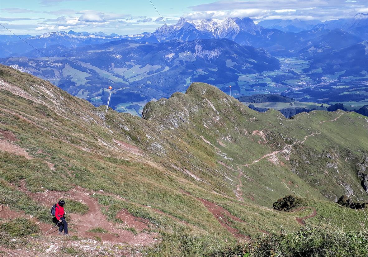 Follow the snaking trail down