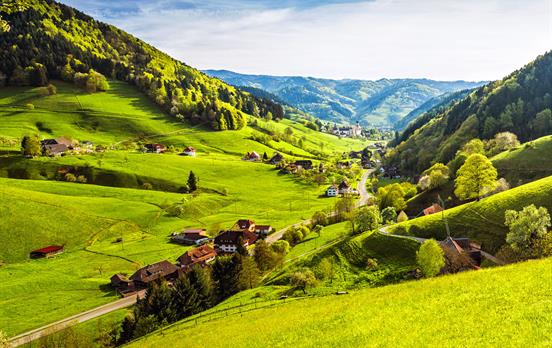 Typical Black Forest landscapes