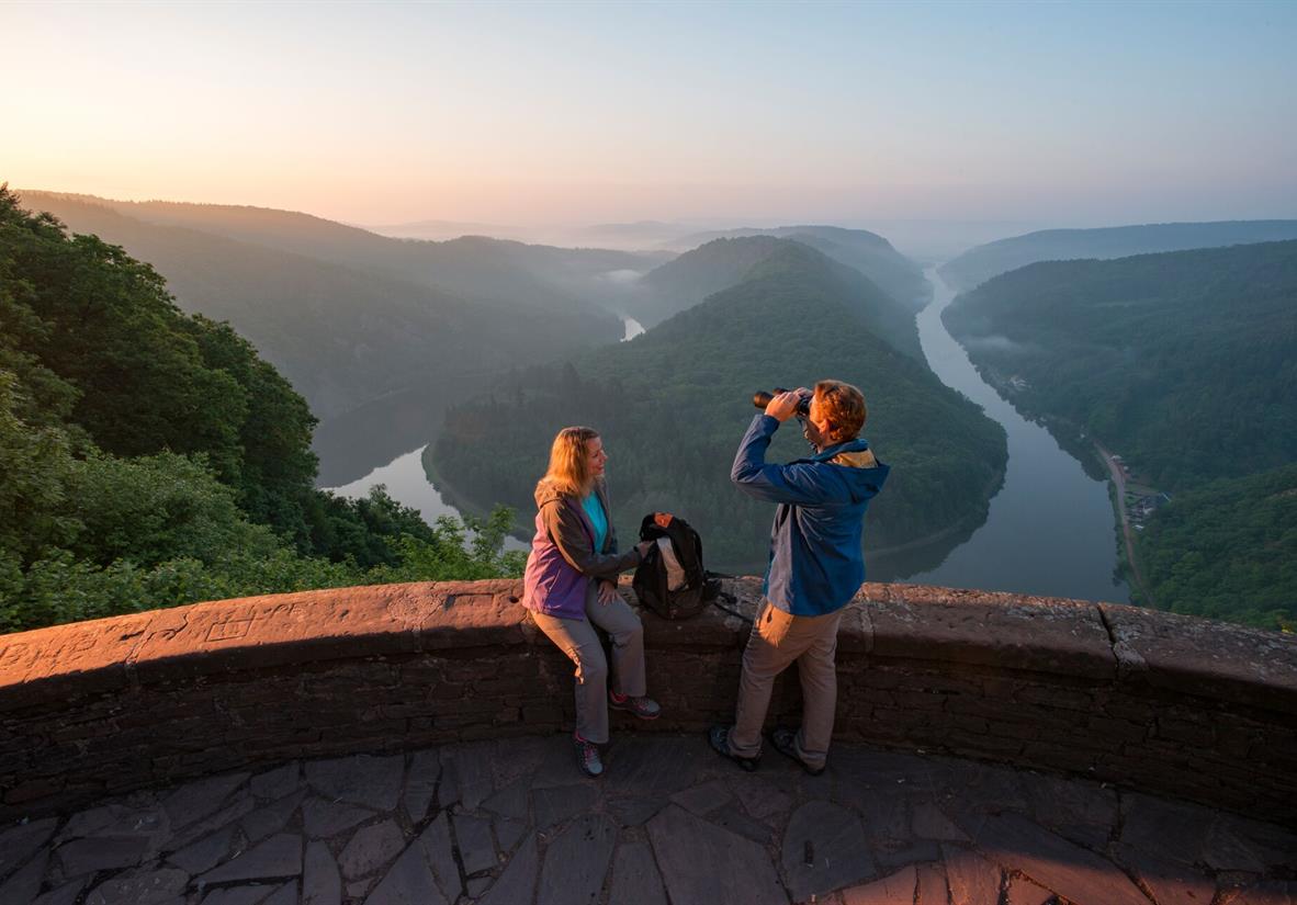Ausblick auf die Saarschleife
