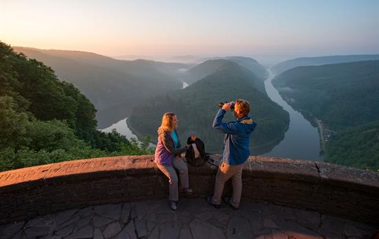 Ausblick auf die Saarschleife