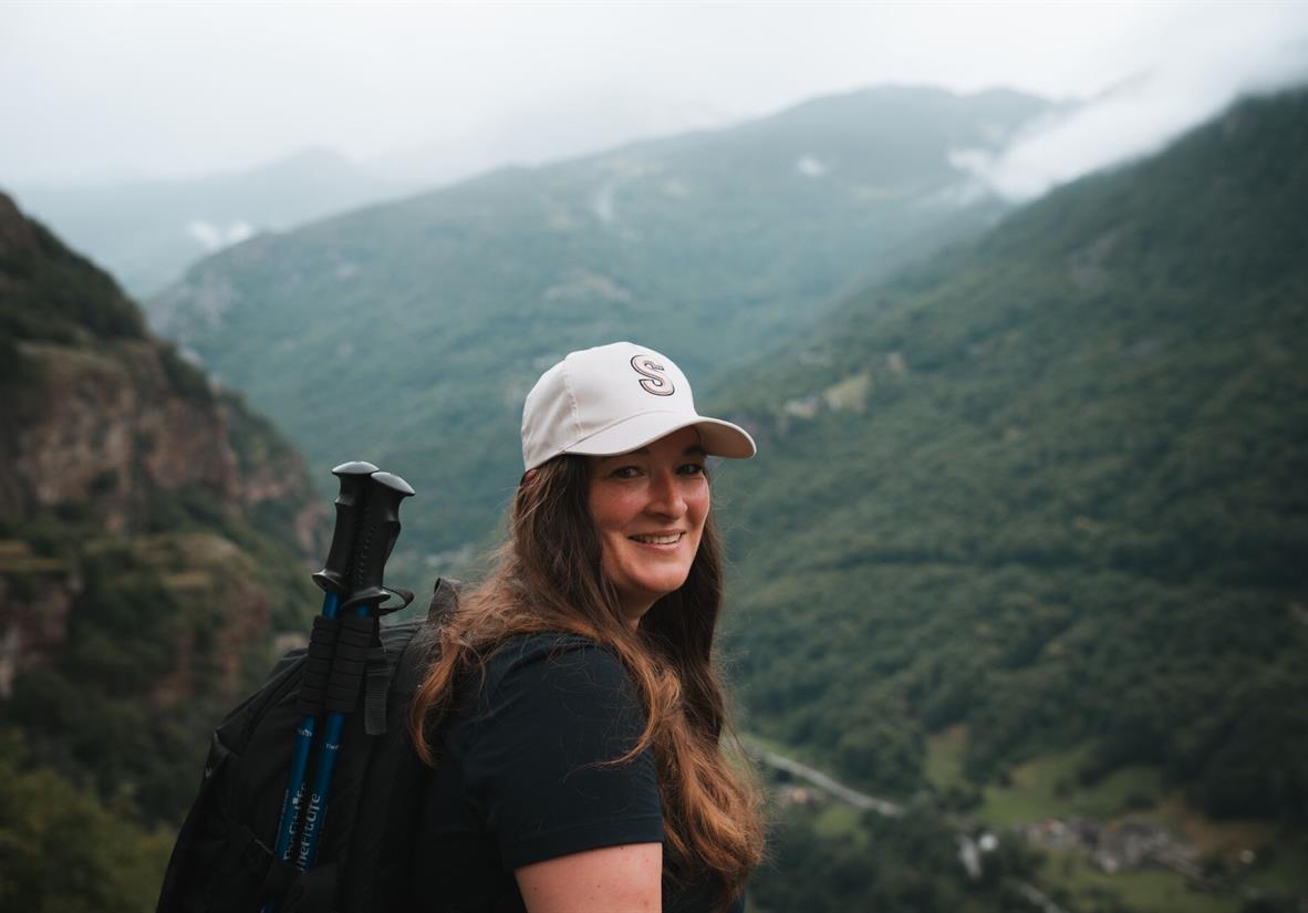 Sarah in the Aosta Valley