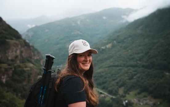 Sarah in the Aosta Valley