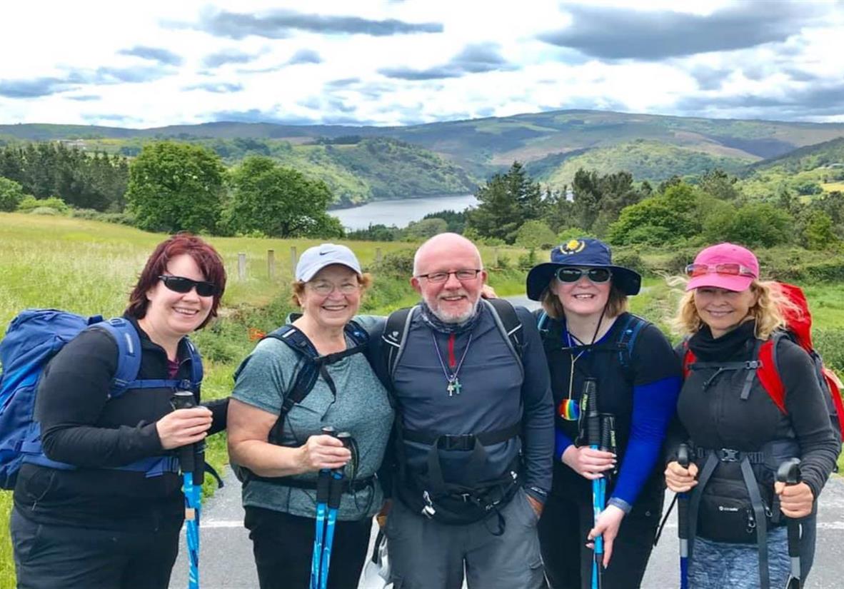 Meeting friends on the Camino