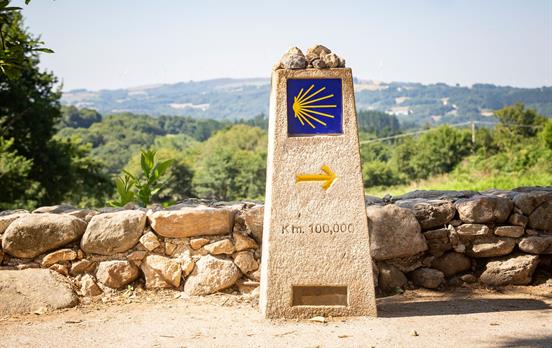 Camino trail markers along the way