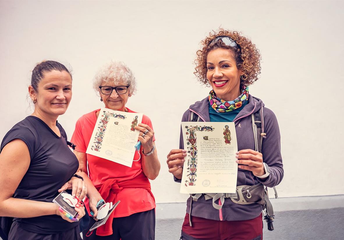 Collecting the Camino compostela certificate