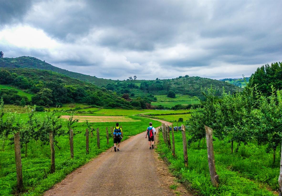 Pilger auf dem Camino Primitivo