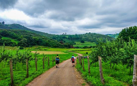 Pilger auf dem Camino Primitivo