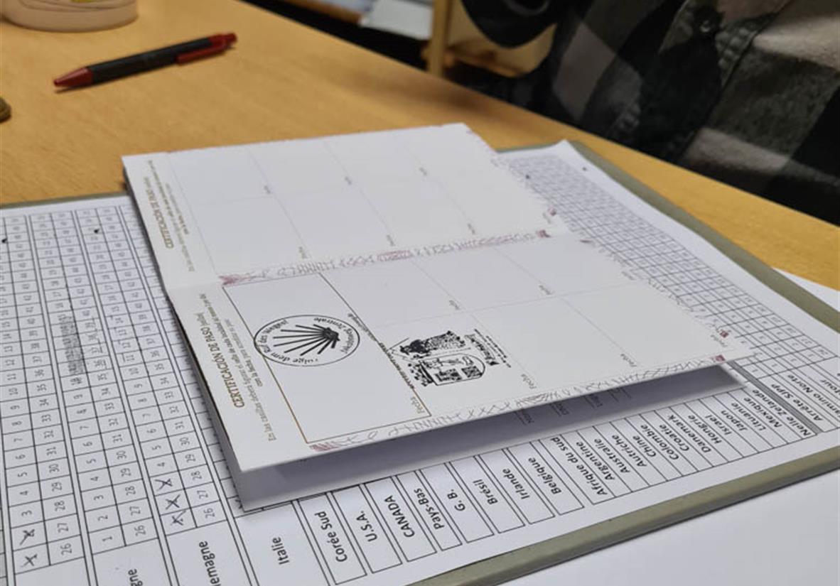 Holen Sie sich Ihren ersten Stempel im Pilgerbüro.