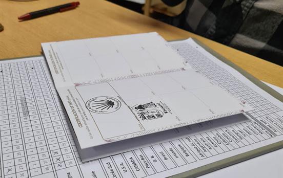 Holen Sie sich Ihren ersten Stempel im Pilgerbüro.