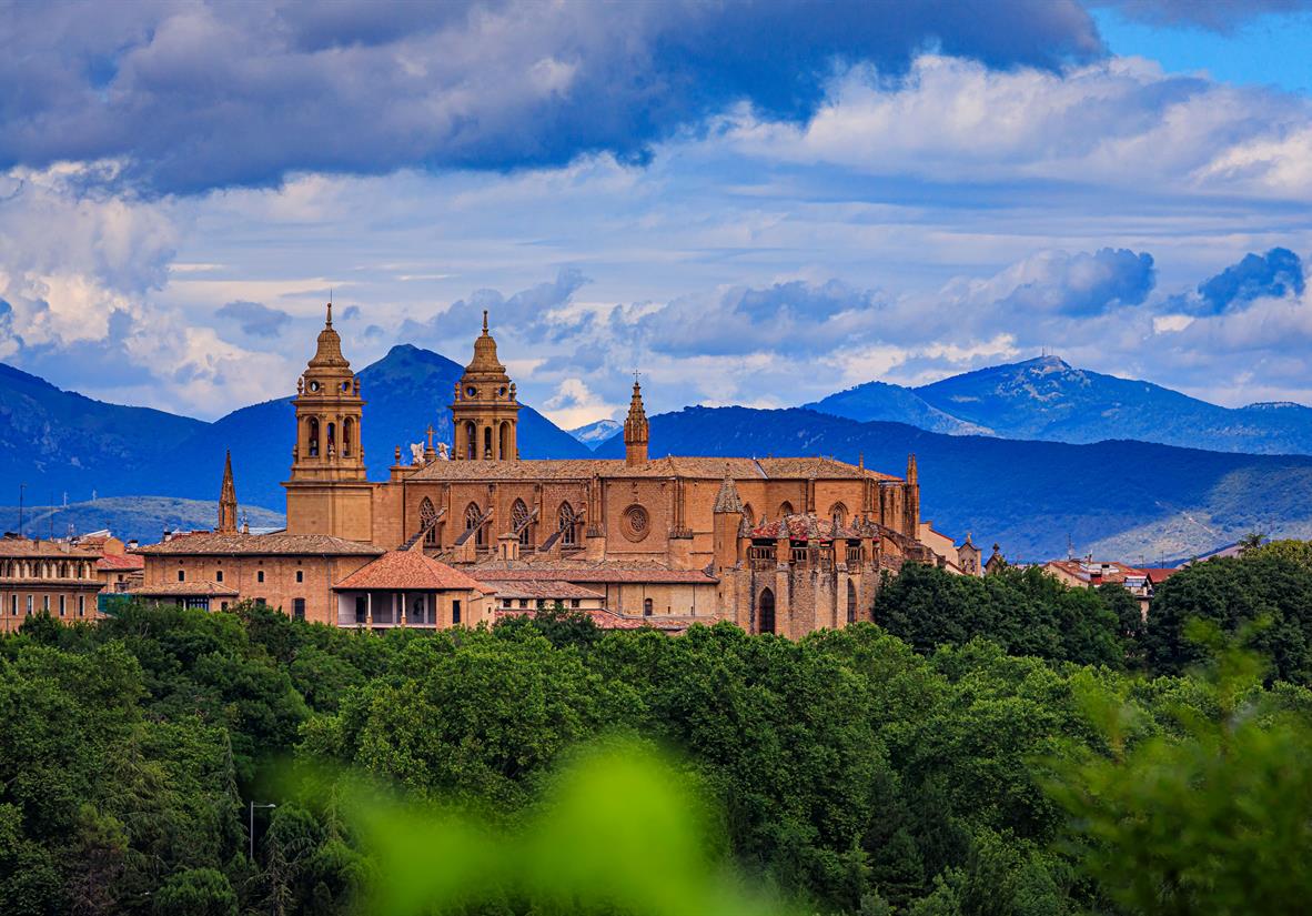 Blick auf Pamplona