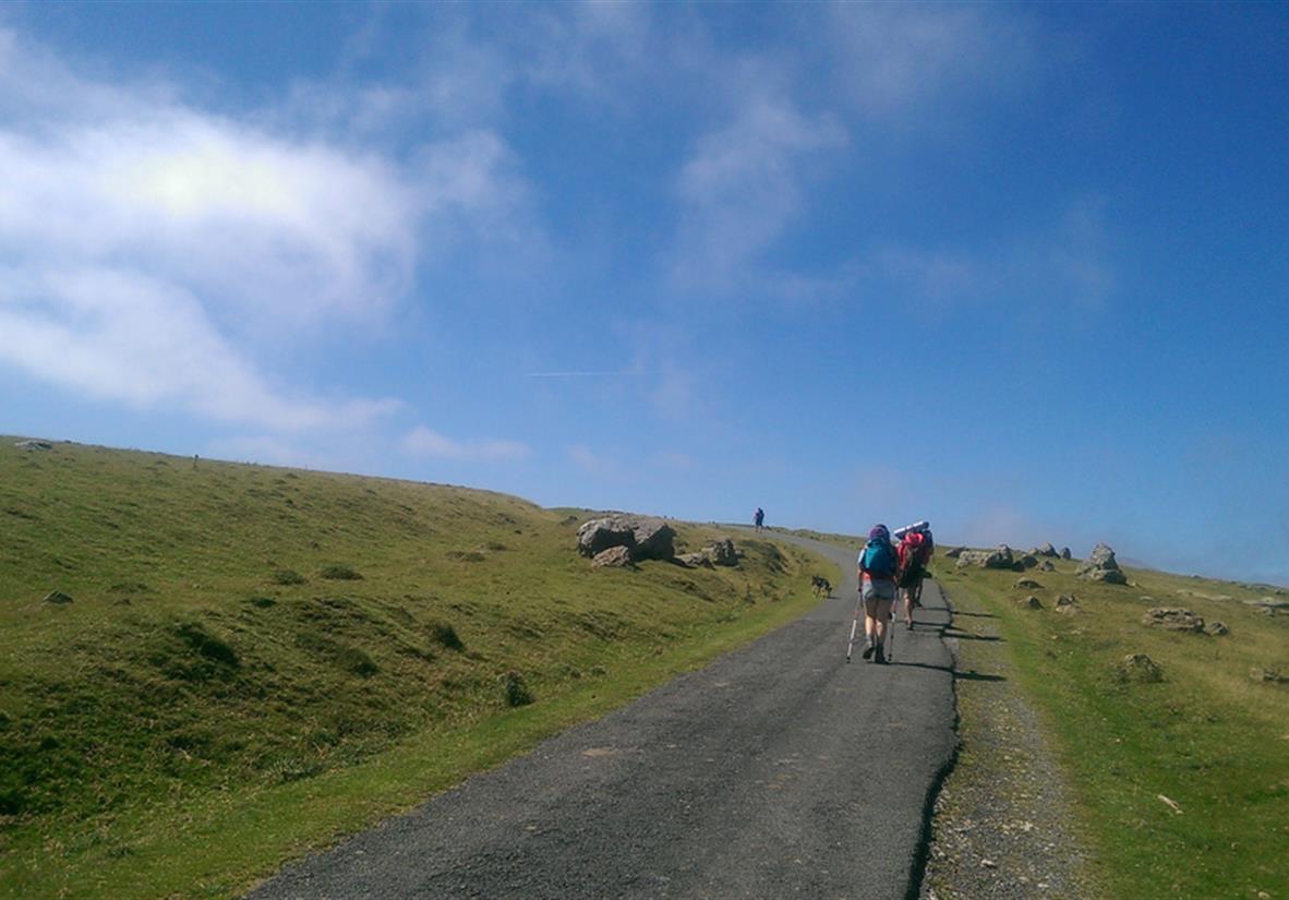 Schwierige Etappe über die Pyrenäen.