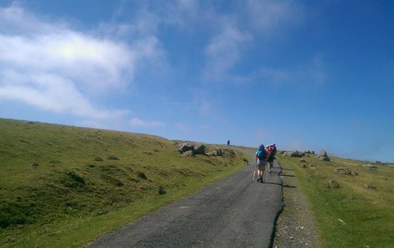 Schwierige Etappe über die Pyrenäen.