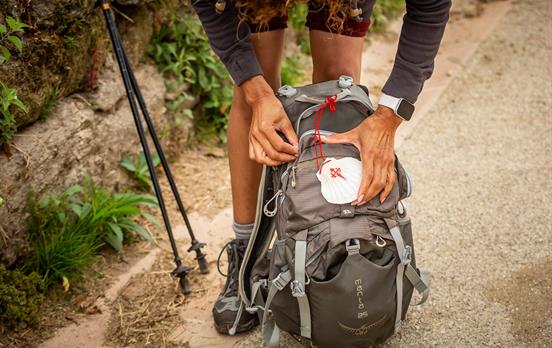 Die Jakobsmuschel als Symbol des Weges.