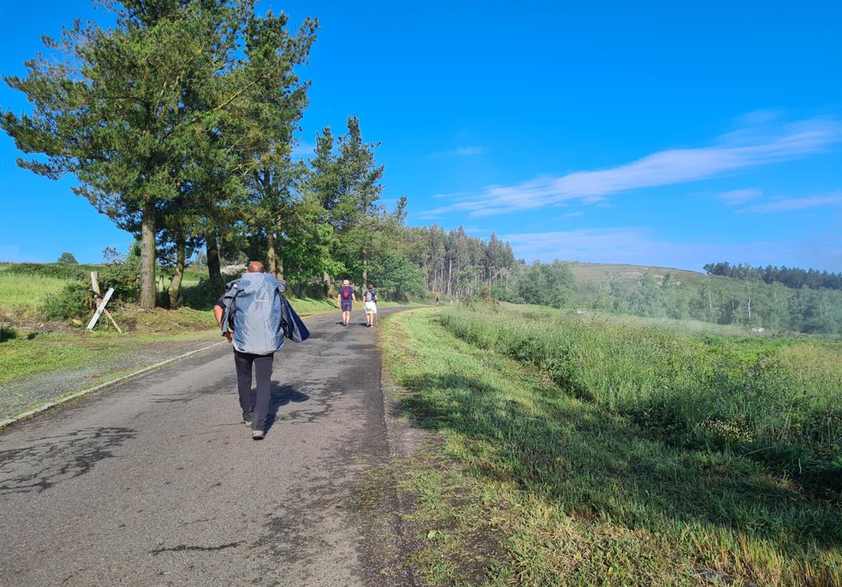 Die letzte Kilometer auf dem Weg nach Santiago.