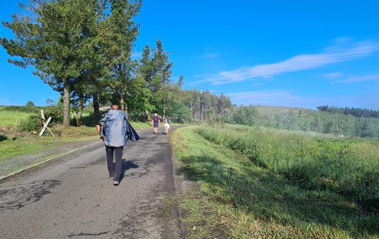 Die letzte Kilometer auf dem Weg nach Santiago.