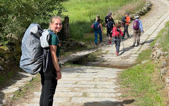 Pilger auf dem Jakobsweg