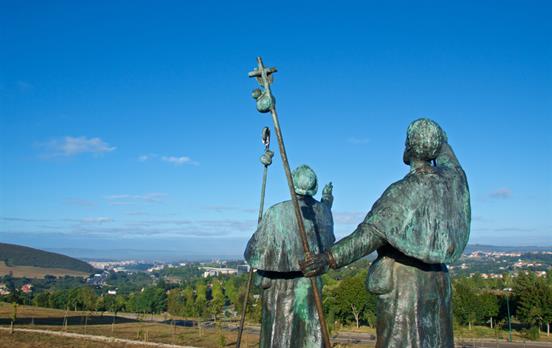 Der erste Blick auf Santiago.