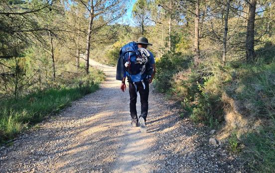 Pilger auf dem Camino.