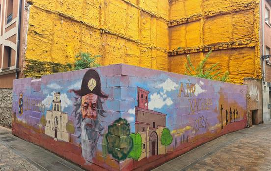 Wandmalereien in Belorado.