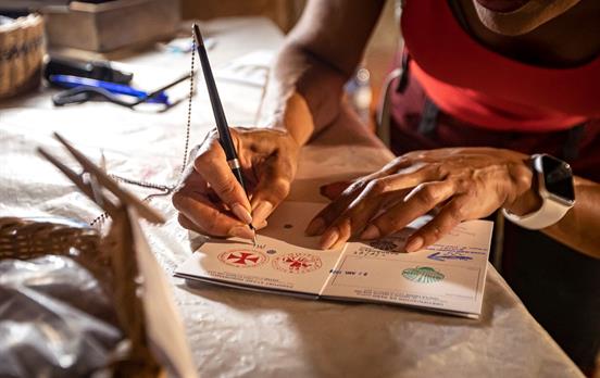 Stempel einsammeln - mindestens 2x pro Etappe