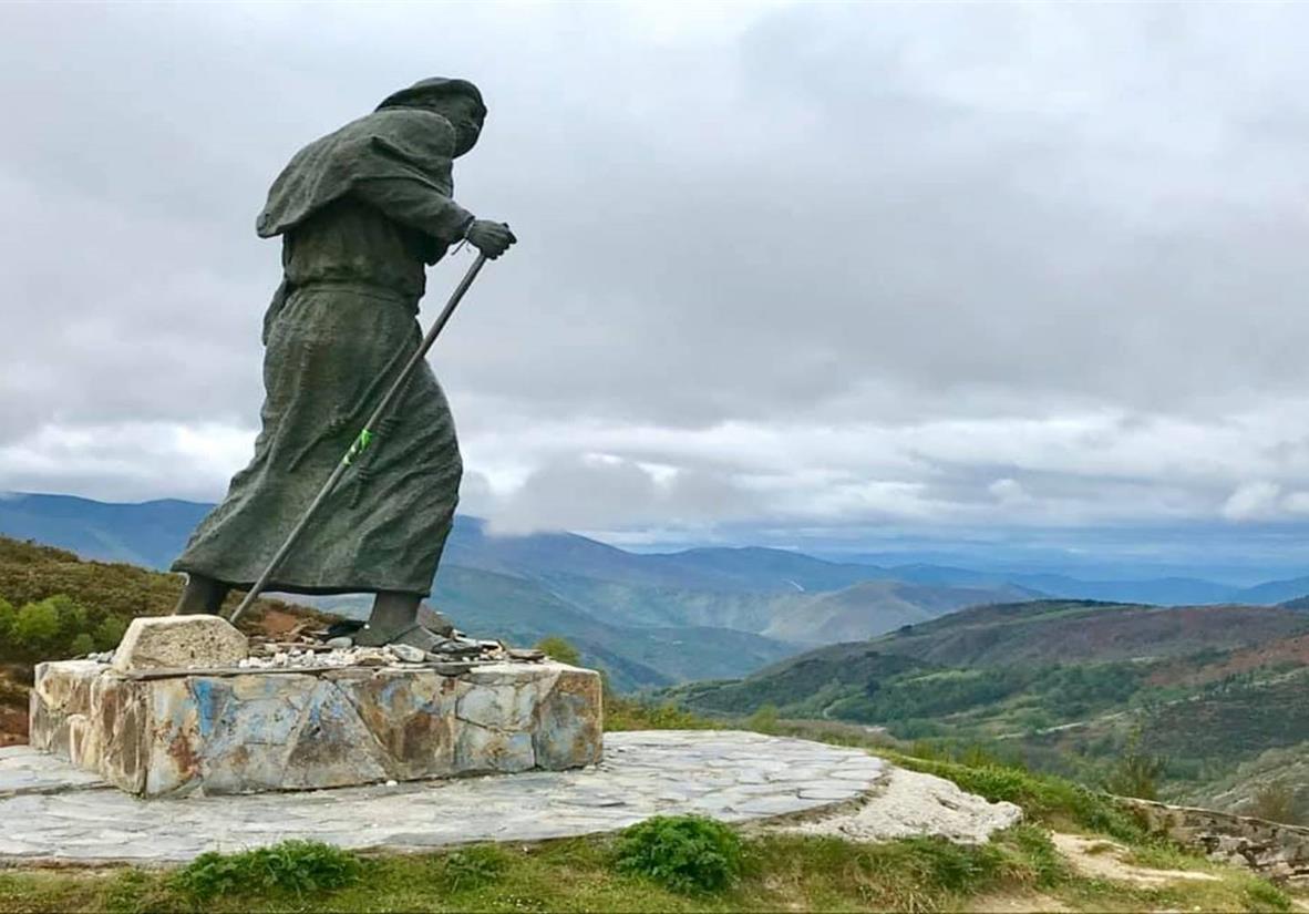 The pilgrim of O Cebreiro