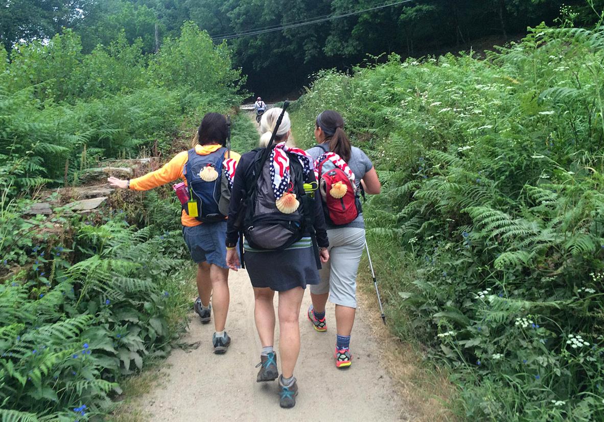 Camaraderie and fun with fellow pilgrims