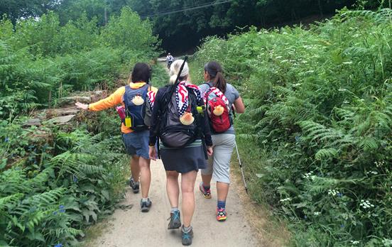 Camaraderie and fun with fellow pilgrims