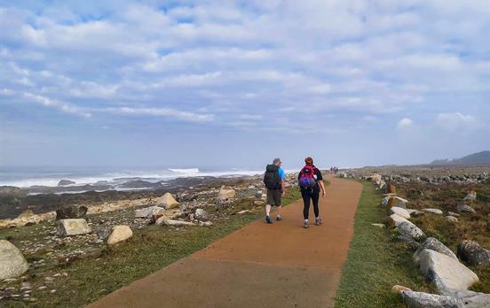 Pilger auf dem Jakobsweg.