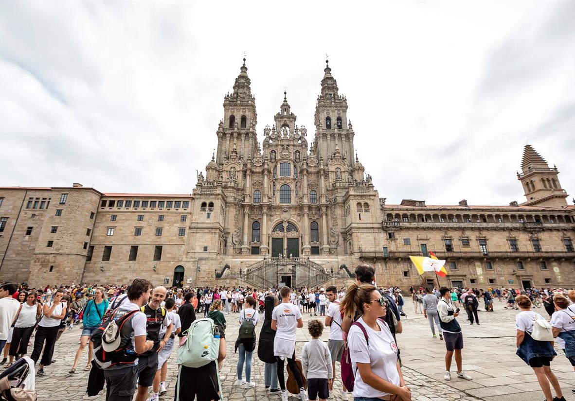 Ankunft in Santiago de Compostela