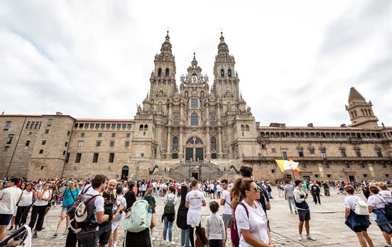 Ankunft in Santiago de Compostela