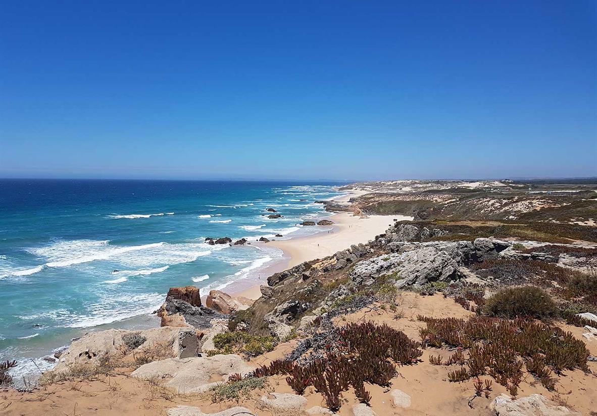 Wilde Wellen an der Rota Vicentina