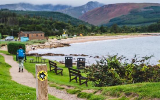 Arran Coastal Way Beschilderung
