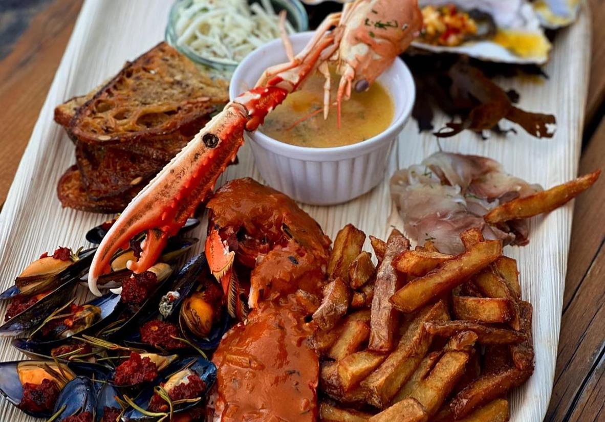 Seafood platter at Mara Fish Bar Deli
