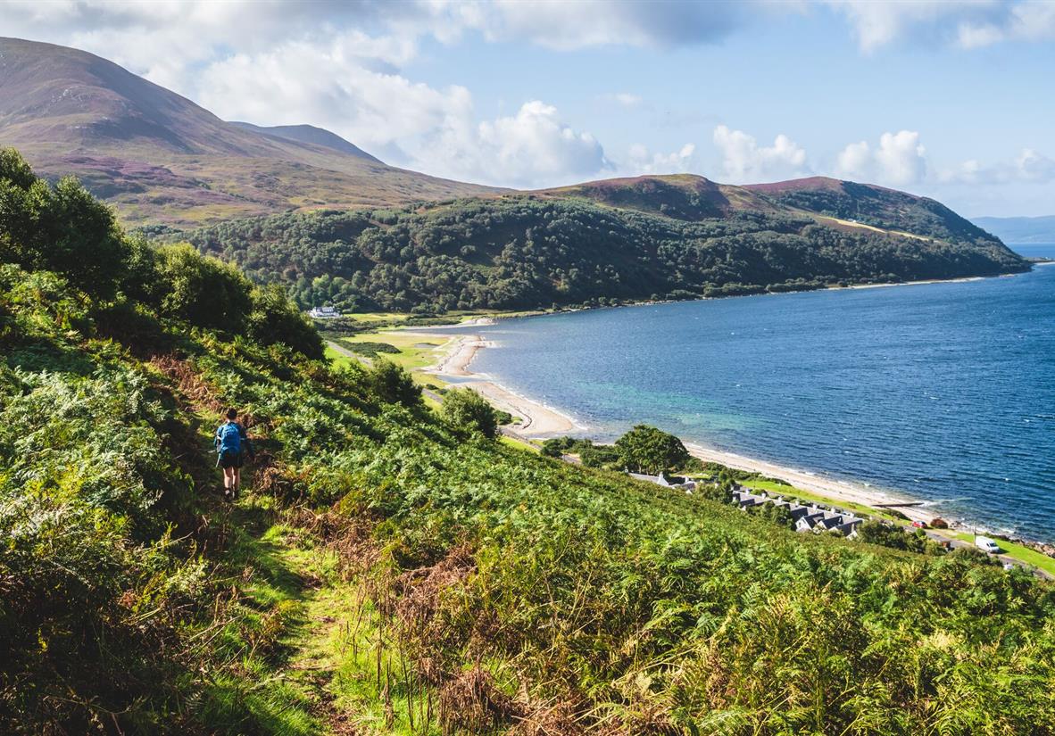 Old Postie's footpath from Lochranza